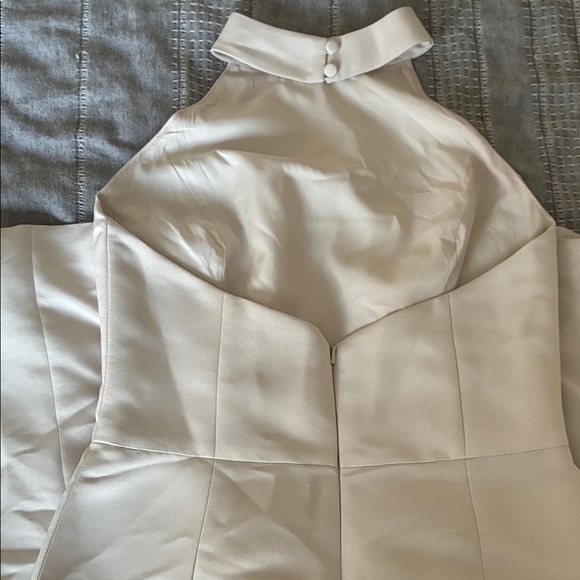 Amsale Strapless Cream Gown like new excellent condition clean condition - Picture 5 of 7